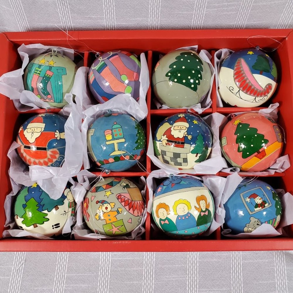 Crate & Barrel Night Before Christmas Ornaments 12 - Picture 1 of 3